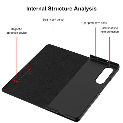 Magnetic Leather Flip All-included Protection Cover For Samsung Z Fold3 5G - Dealggo.com