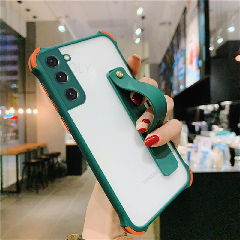 FLASH⚡SALE I Lovely Matte Stand Holder Clear Phone Case For Samsung Galaxy S21 S20 FE A72 A52 A42 A32 Note 20 Note 10 Cover I FREE SHIPPING NOW