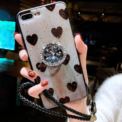 2021 Newest Luxury Diamond Case With Ring Bracket For iPhone - Dealggo.com