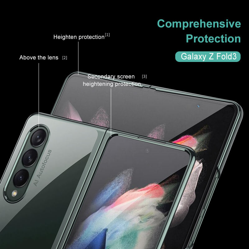 Crystal Clear Transparent Hard Cover Case For Samsung Galaxy Z Fold3 5G - Dealggo.com
