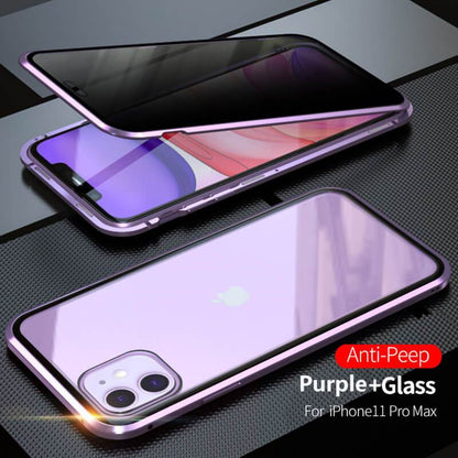 2021 Double-Sided Protection Anti-Peep Tempered Glass iPhone Case - Dealggo.com