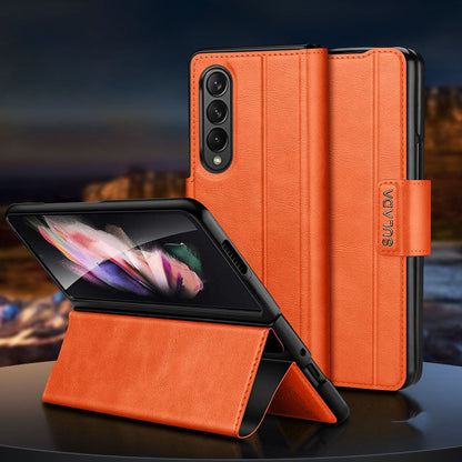 Magnetic Buckle Stand Folding Leather Case For Samsung Galaxy Fold5/4/3