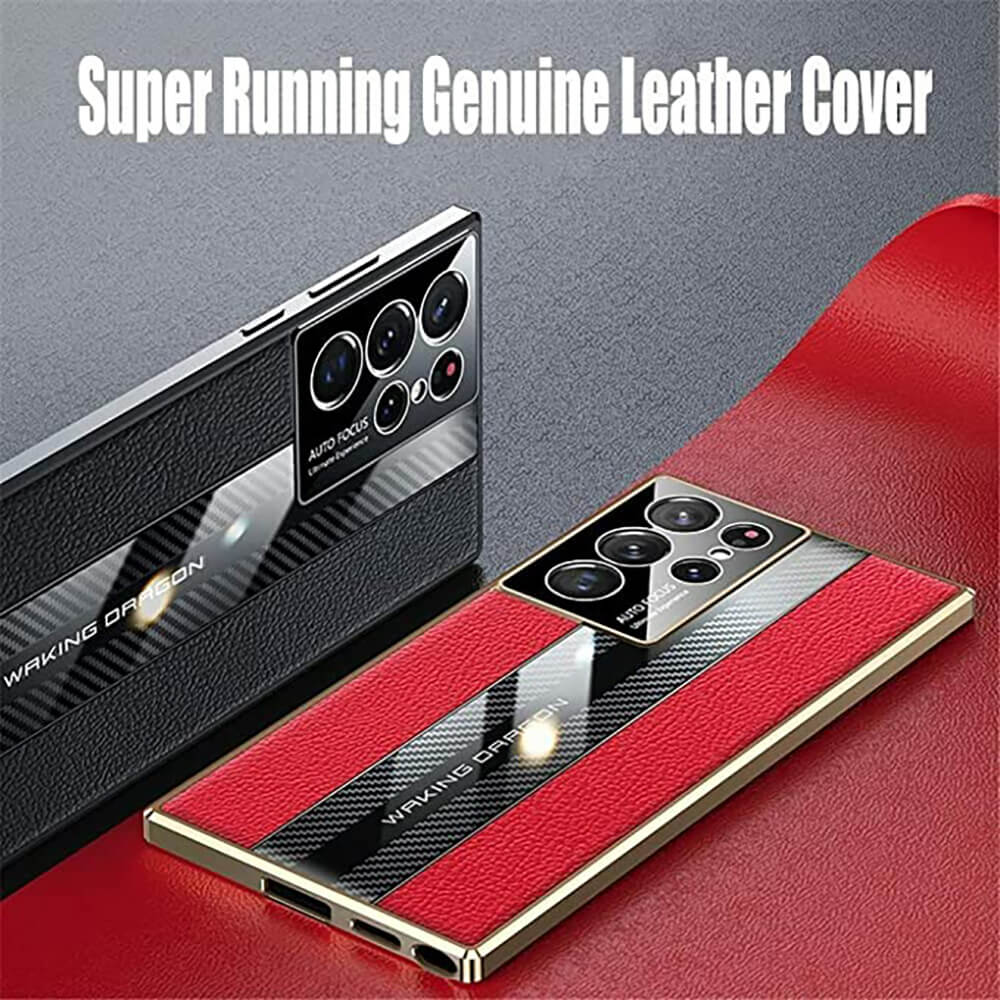 Super Running Genuine Leather Samsung Case