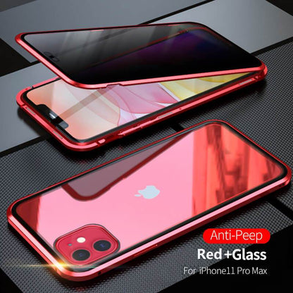 2021 Double-Sided Protection Anti-Peep Tempered Glass iPhone Case - Dealggo.com