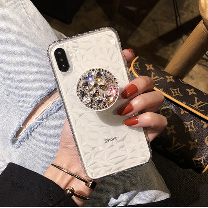 Diamante Pattern Mobile Phone Case iPhone(with AirBag Bracket) - Dealggo.com