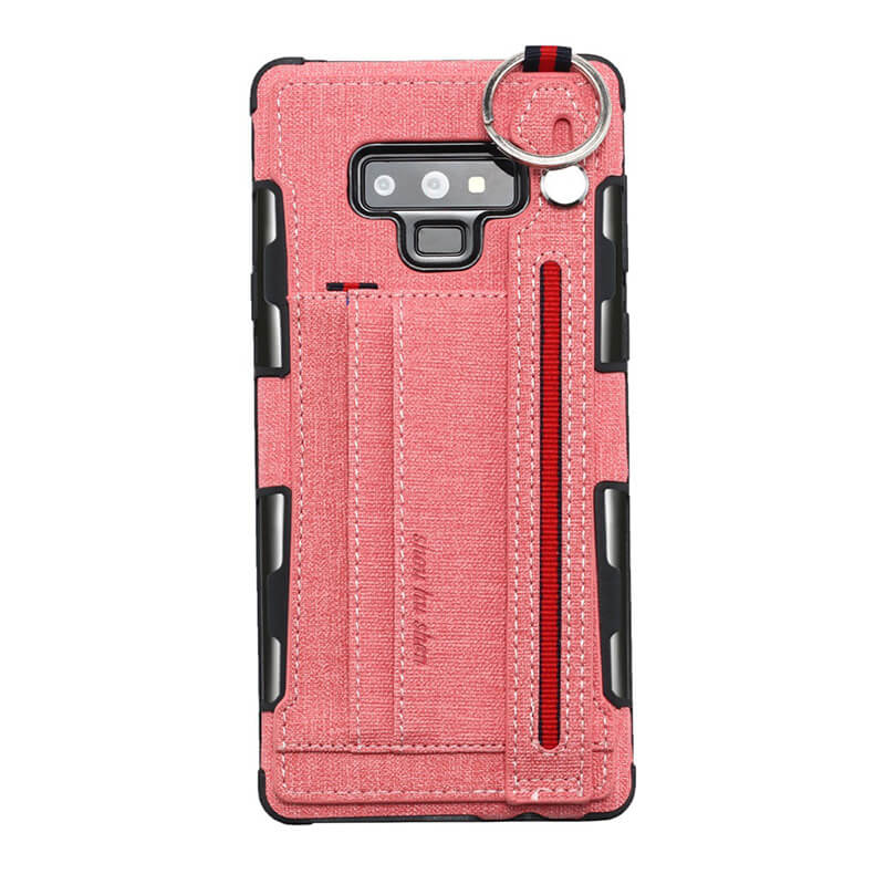 British Style Canvas Pattern Multi-function Leather Phone Case For Samsung - Dealggo.com
