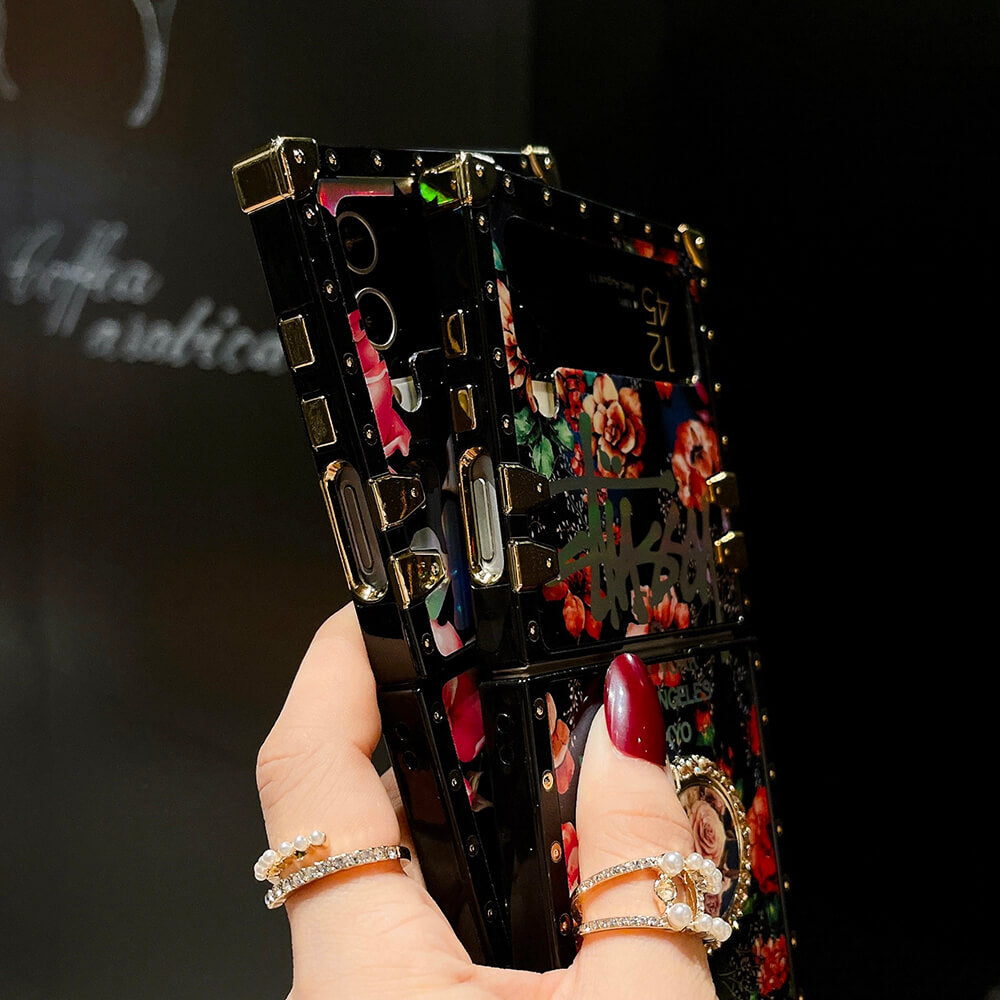 Vintage Fashion Rose Ring Phone Case for Samsung Galaxy Z Flip4 Flip3