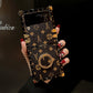 Leather Ring Phone Case for Samsung Galaxy Z Flip4 Flip3