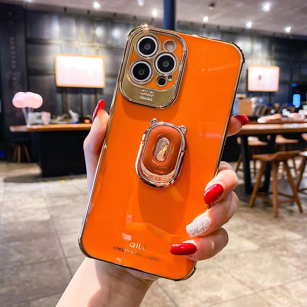 Luxury Electroplating Stand Ring Holder Phone Case With Finger Ring for iPhone 12 Pro MAX 11 Pro XS XR X SE 6 6s 7 8 Plus 12Mini - Dealggo.com