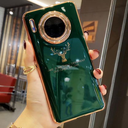 2021 Luxury Plating Deer Pattern Phone Case For iPhone, Samsung, Huawei - Dealggo.com