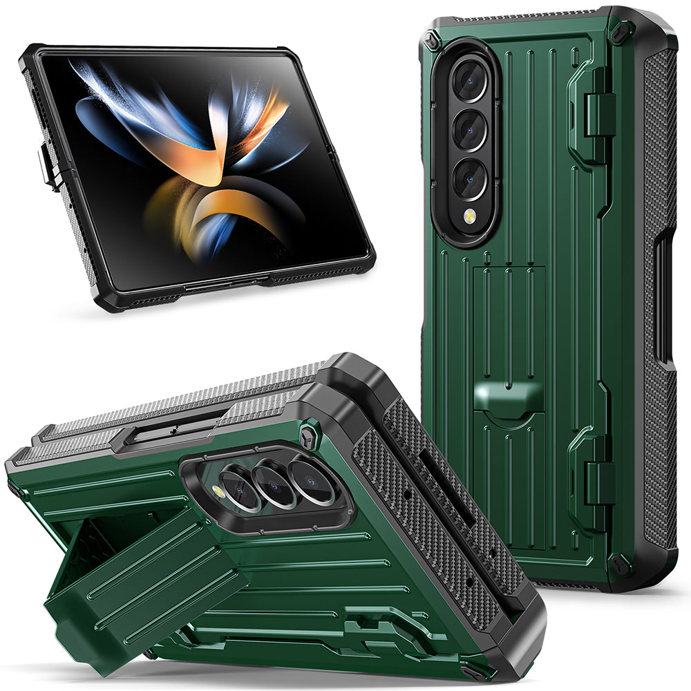 Newest Suitcase Mecha All-Inclusive Sturdy Phone Case for Samsung Galaxy Z Fold3