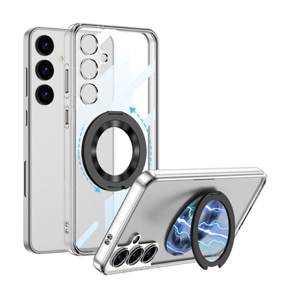 Galaxy S24/S23 Ultra S24Plus S24 Clear Case - Magnetic Ring Holder