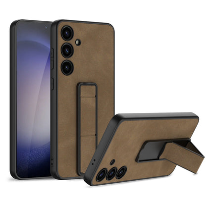 Galaxy S24/S23 Ultra S24Plus S24 Case - Leather & Holder