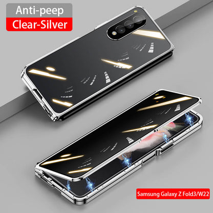 Magnetic Metal Anti-fall Privacy Protective Case For Samsung Galaxy Z Fold3 Fold4 5G