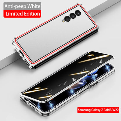 Privacy Magnetic Metal Matte Anti-fall Protective Case For Samsung Galaxy Z Fold3 5G