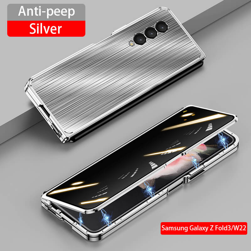 Magnetic Brushed Metal Anti-Fall Case for Samsung Galaxy Z Fold4 Fold3 5G