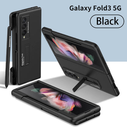 Pen Slot Matte Hard Anti-Slip Scratch Resistant Durable Case for Samsung Galaxy Z Fold 3 5G