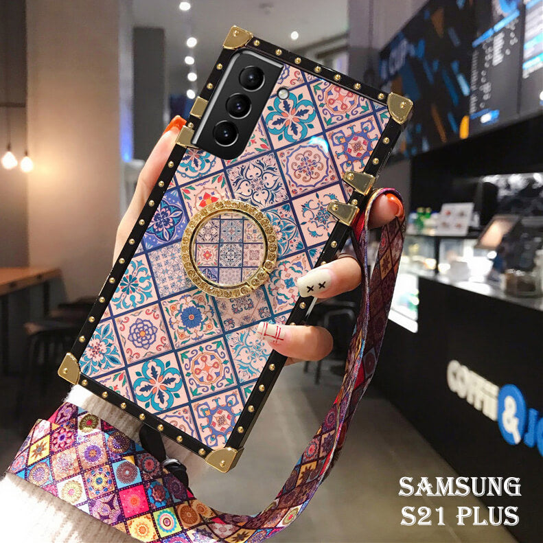 Bohemian chic lanyard ring Phone Case for Samsung S21 Plus