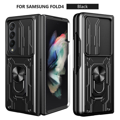 Samsung Galaxy Z Fold4 Case Sliding Lens Cover with Stand - GiftJupiter