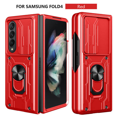 Samsung Galaxy Z Fold4 Case Sliding Lens Cover with Stand - GiftJupiter