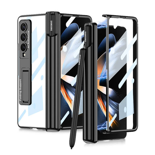Galaxy Z Fold4 Fold3 | Magnetic Pen Holder Folding Bracket shell Privacy Film Integration Case