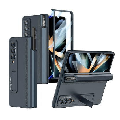 Magnetic Hinge Holder Case with Screen glass film and S Pen Slot