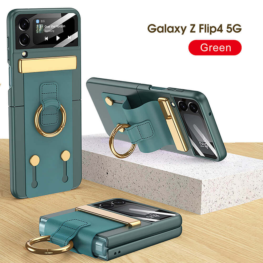 Galaxy Z Flip4 Wristbands Holder Ring Case