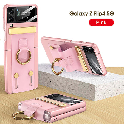 Galaxy Z Flip4 Wristbands Holder Ring Case