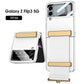 Original Leather Strap Holder Back Screen Glass Hard Cover For Samsung Z Flip 3 5G - GiftJupiter