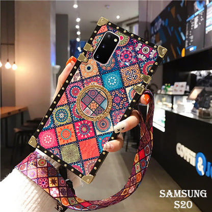 Bohemian chic lanyard ring Phone Case for Samsung S20