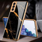 FLASH⚡SALE I 2021 Luxury Baroque Style Plating Anti-knock Protection Tempered Glass Case For Samsung S21 S21 Plus S21 Ultra