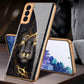 FLASH⚡SALE I 2021 Luxury Baroque Style Plating Anti-knock Protection Tempered Glass Case For Samsung S21 S21 Plus S21 Ultra