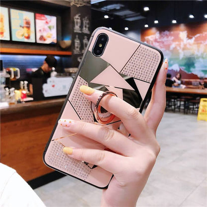 2021 New High Quality Diamond iPhone Case with Ring and Lanyard - Dealggo.com