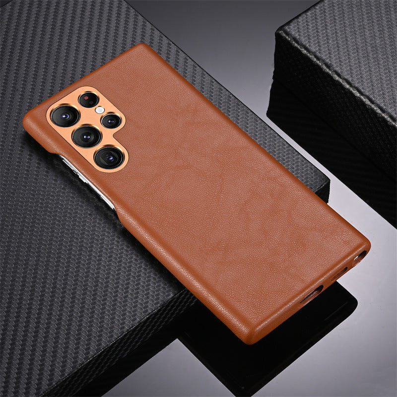 Custom Name Leather Case For Samsung Galaxy S23 S23+ S23Ultra