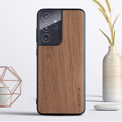 2021 Luxury Wood Grain Phone Case For Samsung S21 Ultra Plus S20 Note 20 A72 5G