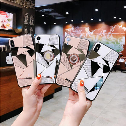 2021 New High Quality Diamond iPhone Case with Ring and Lanyard - Dealggo.com