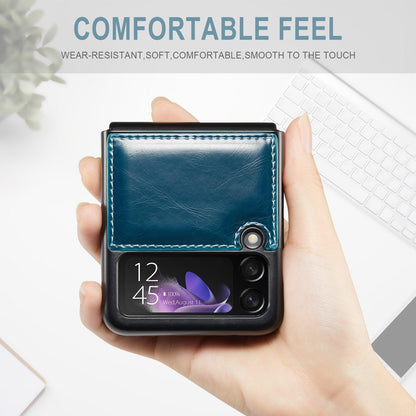 Luxury Leather Wallet Case - Samsung Galaxy Z Flip4 Flip3 5G