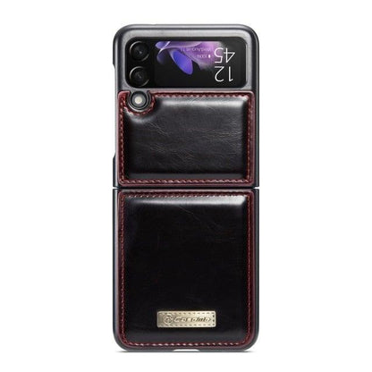 Luxury Leather Wallet Case - Samsung Galaxy Z Flip4 Flip3 5G