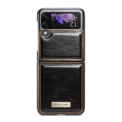 Luxury Leather Wallet Case - Samsung Galaxy Z Flip4 Flip3 5G