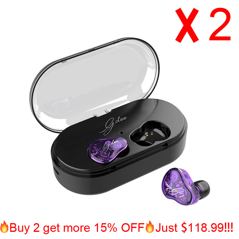 [IPX7 Waterproof and Bluetooth 5.0]2019 NEW TWS Z6 Transparent Earbuds Headset With Charger Box - Dealggo.com